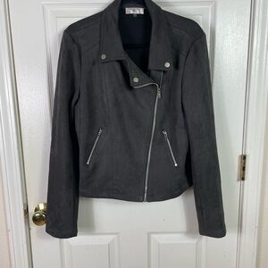 Rulle Charcoal Leather Jacket